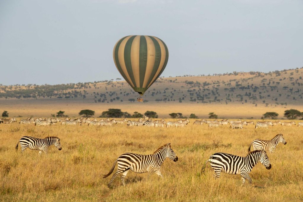 Hot-air balloon safaris in Tanzania